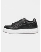 Valentino Pantofi sport low-cut din piele - Alb/Negru