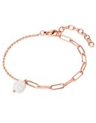 Valero Pearls Bratara ajustabila placata cu aur de 18K - Auriu rose