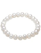 Valero Pearls Bratara elastica cu perle - Alb