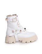 Vanilla Bocanci din piele cu tinte metalice decorative Berta