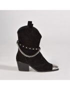 Vanilla Ciocate Aryan Piele Intoarsa Neagra cu Accesorii Argintii