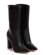 Vanilla Cizme Teo piele naturala de culoare neagra
