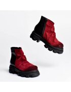 Vanilla Ghete din piele intoarsa cu design colorblock Andorra