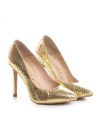 Vanilla Pantofi Stiletto cu toc Corina imprimeu sarpe - aurii