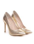 Vanilla Pantofi Stiletto cu toc subtire Corina - piele naturala - aurii