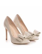 Vanilla Pantofi Stiletto cu toc subtire - piele naturala - ivoire