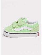 Vans Pantofi sport Old Skool cu garnituri de piele intoarsa si velcro - Verde pal