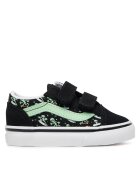 Vans Tenisi copii - Old Skool V - negru/verde - tesatura
