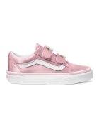 Vans Tenisi din satin cu barete cu inchidere velcro - Alb/Roz deschis