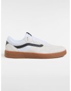 Vans Tenisi unisex din piele intoarsa cu logo - Alb/Negru/Crem