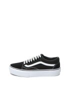 Vans Tenisi unisex flatform cu insertii de piele intoarsa Old Skool - Negru