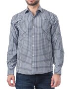 Vegea Camasa regular fit din bumbac cu model in carouri - Alb/Kaki/Bleumarin