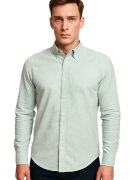 Vegea Camasa slim fit de in - Verde deschis