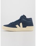 Veja Pantofi sport medii de piele intoarsa - Albastru inchis