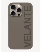 VELANTE OFFICIALE Husa unisex cu imprimeu logo pentru Iphone 15 Pro - Gri inchis