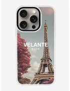 VELANTE OFFICIALE Husa unisex de protectie pentru iPhone 15 Pro - Galben/Roz/Albastru