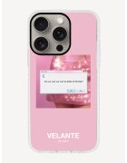 VELANTE SPORT Husa unisex pentru telefon iPhone 15 Pro - Alb murdar/Roz