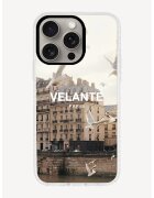 VELANTE SPORT Husa unisex pentru telefon iPhone 15 Pro Max - Maro/Alb murdar
