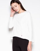 Venaton Bluza dama asimetrica - eleganta - bej - poliester 65% - viscoza 35%