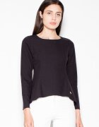 Venaton Bluza dama - asimetrica - neagra - poliester 65% - viscoza 35%