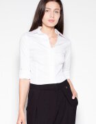 Venaton Camasa dama - alb - bumbac 80% - maneci lungi -