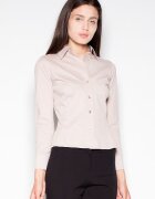 Venaton Camasa dama - bej - bumbac/nylon -
