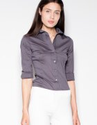 Venaton Camasa dama - lunga - gri - bumbac 80%