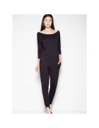 Venaton Salopeta dama neagra - decolteu semicircular - maneci cazute - viscoza -