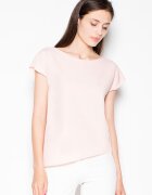 Venaton Tricou dama - asimetric - roz - poliester 65% - viscoza 35%