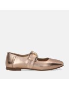 VENEZIA Balerini Mary-Jane cu aspect metalizat