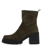 VENEZIA Botine din piele intoarsa cu toc masiv 00