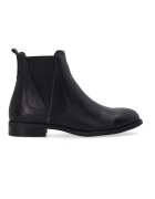 VENEZIA Botine din piele pentru femei cu insertii elastice