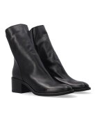 VENEZIA Botine elegante din piele neagra cu toc