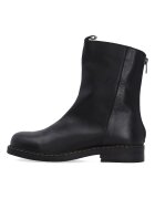 VENEZIA Botine negre din piele neteda cu fermoar