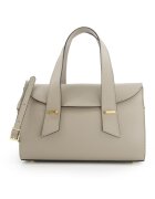 VENEZIA Geanta crossbody dama piele naturala - bej - 19x30x10cm - curea detasabila - 1 buzunar interior