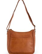 VENEZIA Geanta crossbody dama piele naturala - maro - 26x27x8cm - 2 buzunare interioare - 2 buzunare exterioare