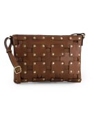 VENEZIA Geanta crossbody din piele cu aplicatii din strasuri