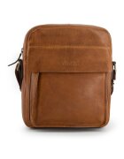 VENEZIA Geanta crossbody din piele cu buzunare exterioare