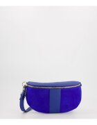 VENEZIA Geanta crossbody din piele naturala - albastru marin - 1 compartiment - dimensiuni 13x27x2cm