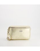 VENEZIA Geanta crossbody piele naturala - auriu - 9cm inaltime toc