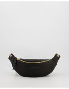 VENEZIA Geanta dama borseta - piele naturala - neagra - 33x4x13cm - cu un compartiment interior - curea detasabila max 120cm