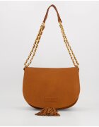 VENEZIA Geanta dama crossbody - piele naturala - maro - 20x28x11cm - max. 115cm curea