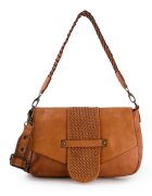 VENEZIA Geanta dama din piele naturala - maro - model crossbody - dimensiuni 18x30x8 -5cm - curea detasabila max 160cm.