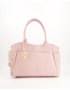 VENEZIA Geanta dama roz - piele naturala - 5 buzunare - 28x42x14cm