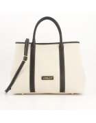 VENEZIA Geanta dama Shopper - bej - material sintetic - 28x37x14cm - curea detasabila 114cm