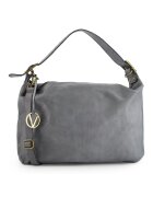 VENEZIA Geanta dama shopper - piele naturala - gri - 36x52x9cm - cu 3 buzunare interioare - curea detasabila max. 109cm