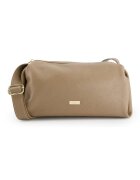 VENEZIA Geanta de umar din piele naturala - maro - 30x15x13cm - curea max 117cm - 1 buzunar interior