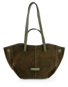VENEZIA Geanta shopper din piele intoarsa