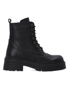 VENEZIA Ghete brogue din piele cu toc masiv