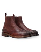 VENEZIA Ghete brogue perforate pentru barbati - din piele maro